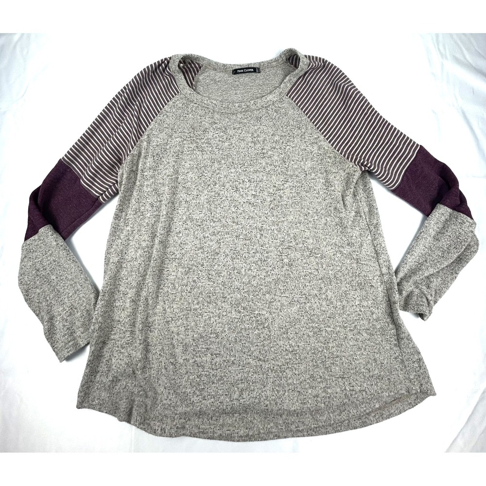 Pink Clover Austyn Long Sleeve Knit Top Petite Large